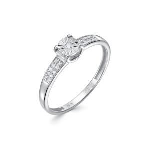 Кольцо с 21 бриллиантом из белого золота 142295