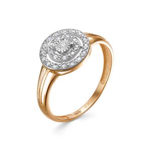 Кольцо с 26 бриллиантами из красного золота 144521