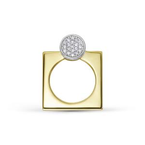 Подвеска с 38 бриллиантами из лимонного золота 144645