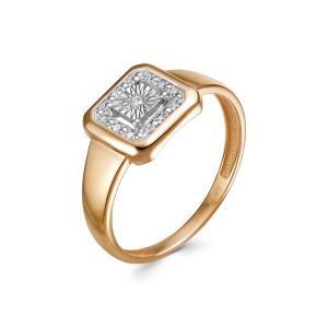 Кольцо с 13 бриллиантами из красного золота 144489