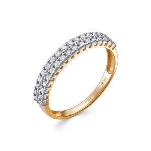 Кольцо с 34 бриллиантами 0.238 карат из красного золота 137969