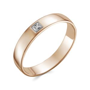 Кольцо с бриллиантом 0.005 карат из красного золота 61839