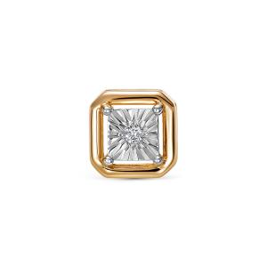 Подвеска с бриллиантом 0.015 карат из красного золота 143703