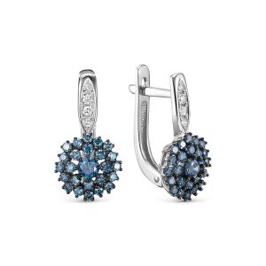 Серьги с  из белого золота 144592