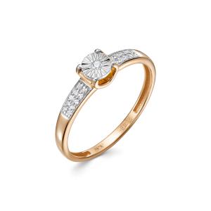 Кольцо с 21 бриллиантом из красного золота 142279