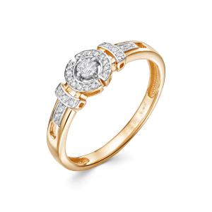 Кольцо с 25 бриллиантами из красного золота 136765