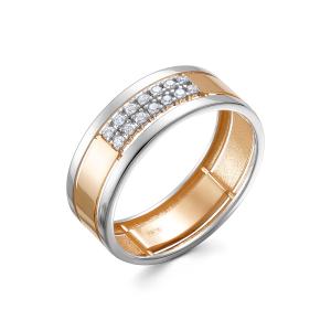 Кольцо с 14 бриллиантами 0.098 карат из красного золота 141452 Кольцо с 14 бриллиантами 0.098 карат из красного золота 141452