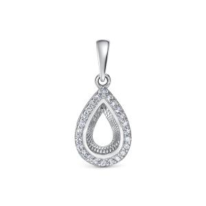 Подвеска с 24 бриллиантами 0.12 карат из белого золота 132594