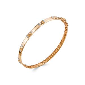 Браслет с 30 бриллиантами 0.15 карат из красного золота 142966