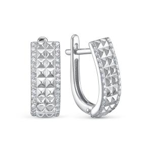 Серьги с 64 бриллиантами 0.32 карат из белого золота 138899