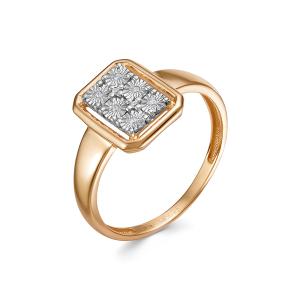 Кольцо с 8 бриллиантами 0.04 карат из красного золота 144505