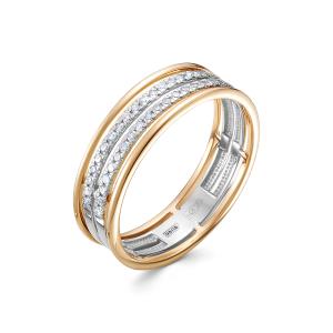 Кольцо с 40 бриллиантами 0.2 карат из красного золота 148389
