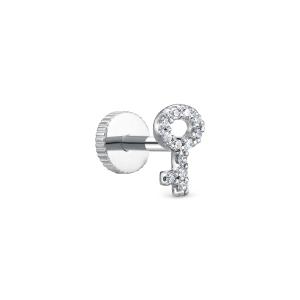 Пирсинг с 12 бриллиантами 0.036 карат из белого золота 142940