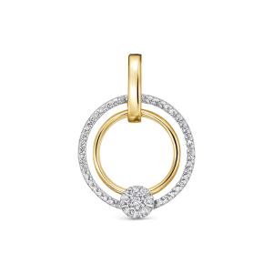 Подвеска с 52 бриллиантами из лимонного золота 144648