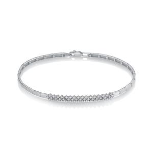 Браслет с 49 бриллиантами 0.343 карат из белого золота 142986