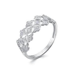 Кольцо с 26 бриллиантами из белого золота 142007