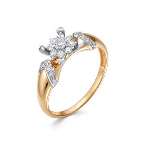 Кольцо с 27 бриллиантами из красного золота 135759