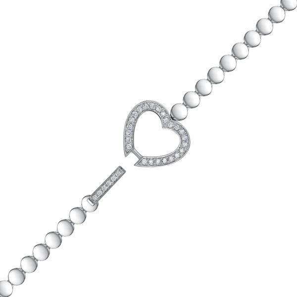 Браслет с 30 бриллиантами 0.21 карат из белого золота 136469