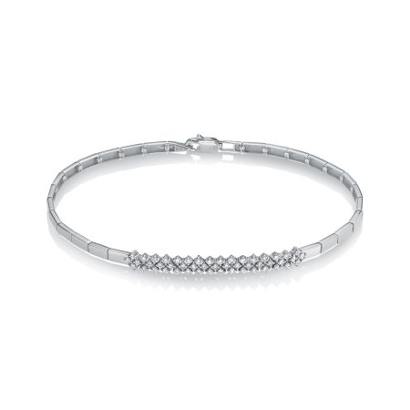 Браслет с 49 бриллиантами 0.343 карат из белого золота 142986
