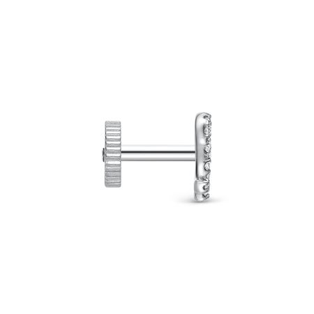 Пирсинг с 12 бриллиантами 0.036 карат из белого золота 142940