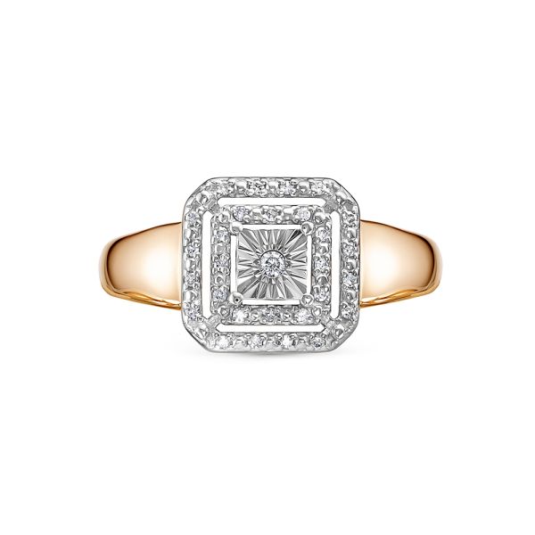 Кольцо с 29 бриллиантами из красного золота 141847