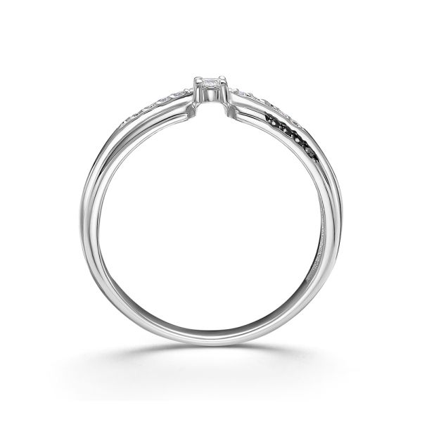 Кольцо с бриллиантами из белого золота 99722