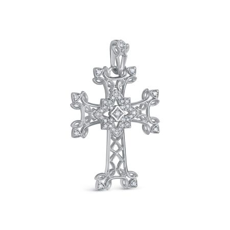 Подвеска с 38 бриллиантами из белого золота 142919