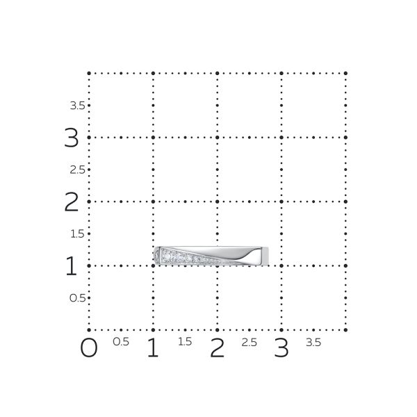 Кольцо с 10 бриллиантами из белого золота 132771