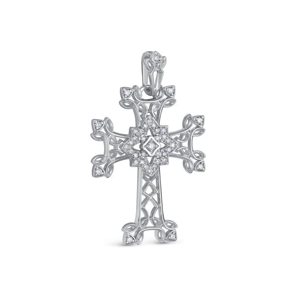 Подвеска с 38 бриллиантами из белого золота 142919