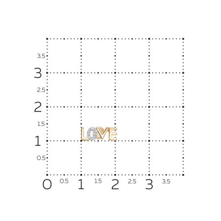 Пирсинг с 8 бриллиантами 0.024 карат из красного золота 134048