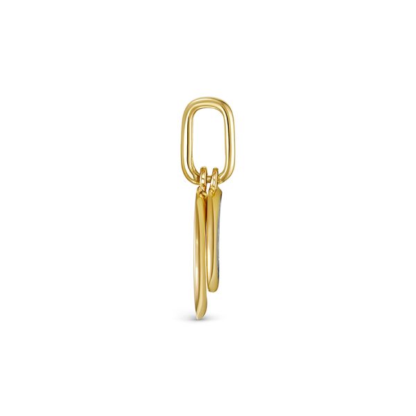 Подвеска с 5 бриллиантами из лимонного золота 144642