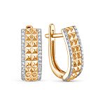Серьги с 64 бриллиантами 0.32 карат из красного золота 138898