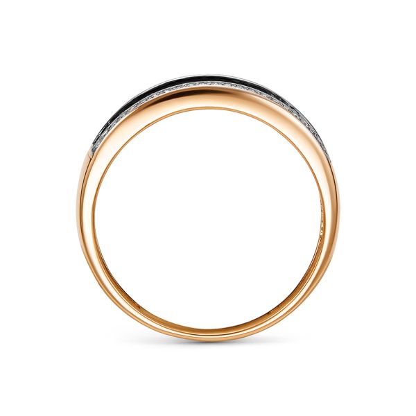 Кольцо с 62 коньячными бриллиантами и 46 бриллиантами из красного золота 142743