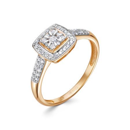 Кольцо с 49 бриллиантами из красного золота 135327