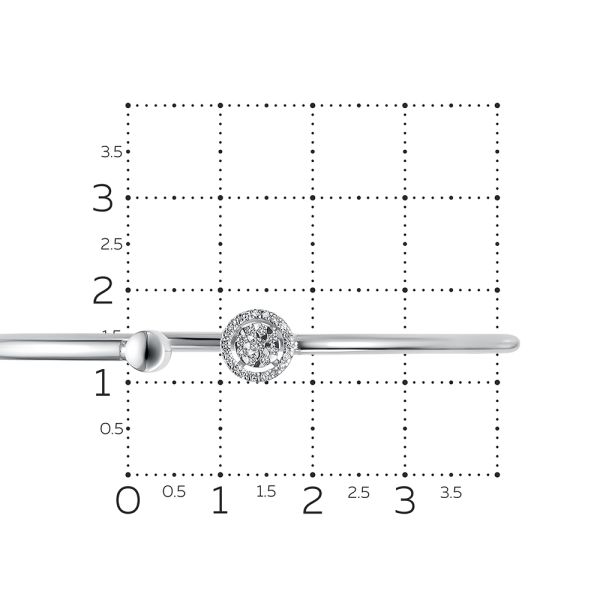 Браслет с 28 бриллиантами из белого золота 133295