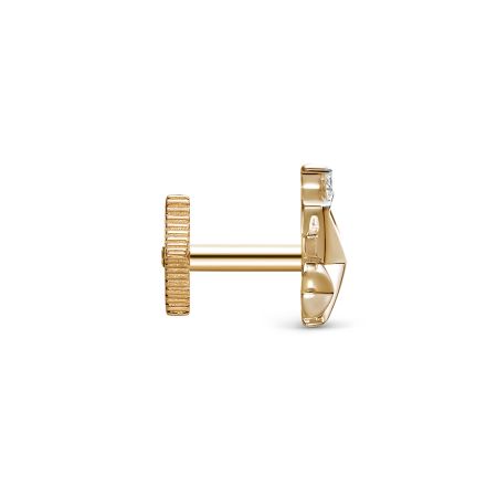 Пирсинг с бриллиантом 0.015 карат из красного золота 142935