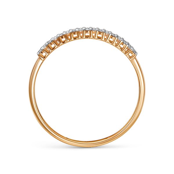 Кольцо с 26 бриллиантами 0.182 карат из красного золота 140880 Кольцо с 26 бриллиантами 0.182 карат из красного золота 140880