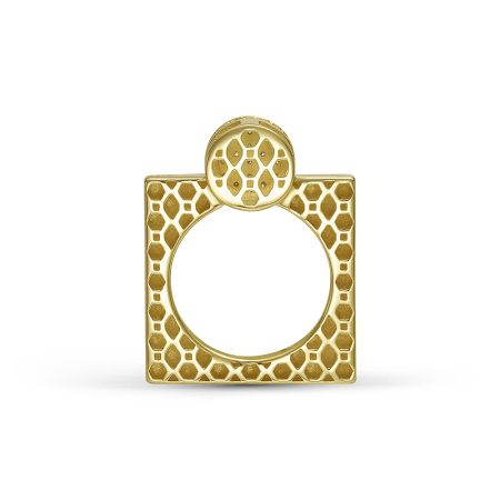 Подвеска с 38 бриллиантами из лимонного золота 144645