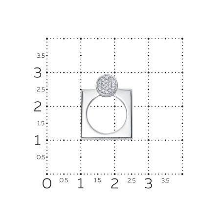 Подвеска с 38 бриллиантами из белого золота 140831