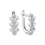 Серьги с 32 бриллиантами 0.16 карат из белого золота 138891