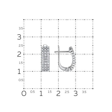 Серьги с 60 бриллиантами 0.42 карат из белого золота 142860