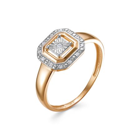 Кольцо с 13 бриллиантами из красного золота 144473