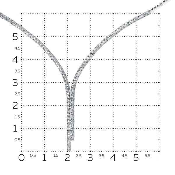 Колье с 93 бриллиантами 0.651 карат из белого золота 127842