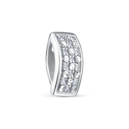 Подвеска с 12 бриллиантами 0.06 карат из белого золота 134458