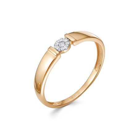 Кольцо с 7 бриллиантами из красного золота 136063