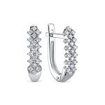 Серьги с 38 бриллиантами 0.266 карат из белого золота 141353