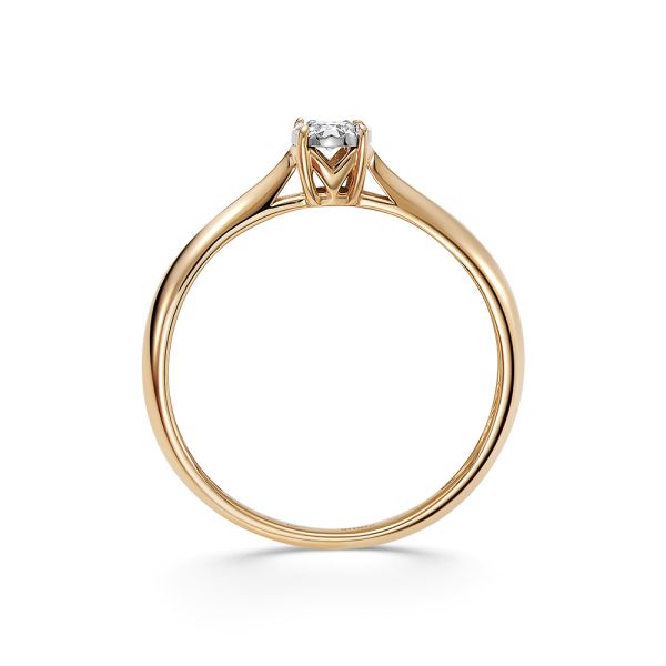 Кольцо с бриллиантом 0.064 карат из комбинированного золота 85399