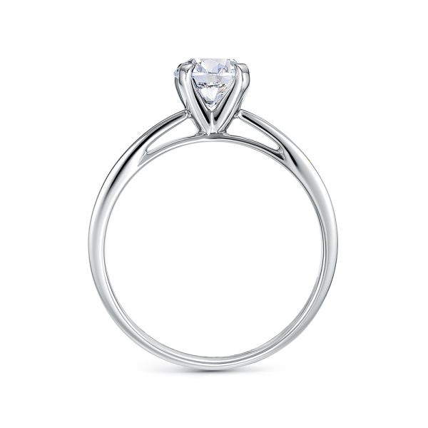 Кольцо с бриллиантом 0.95 карат из белого золота 141927