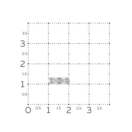 Пирсинг с 11 бриллиантами 0.055 карат из белого золота 131610