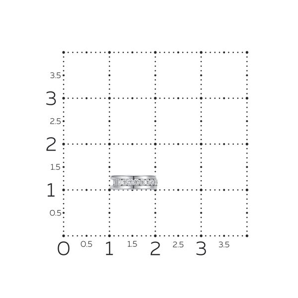 Пирсинг с 11 бриллиантами 0.055 карат из белого золота 131610